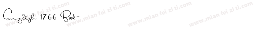 English 1766 Book字体转换